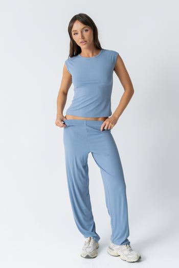 Jordanna Knit Top in Blue