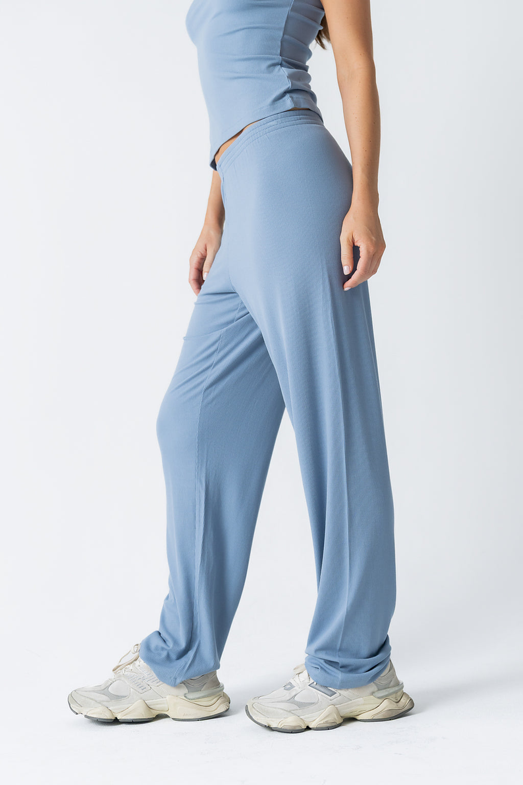 Jordanna Wide Leg Pants in Blue