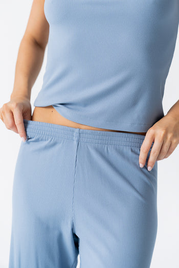 Jordanna Wide Leg Pants in Blue