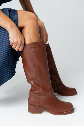 Steve Madden Riggs Tall Boots in Rust