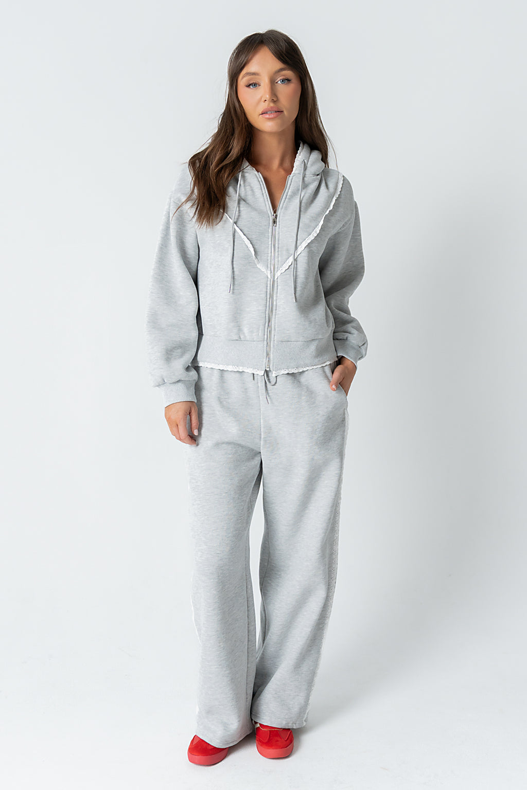 Sydney Lace Trim Sweatpants - FINAL SALE
