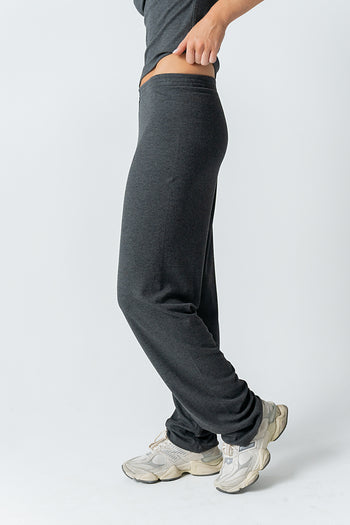 Jordanna Wide Leg Pants in Charcoal