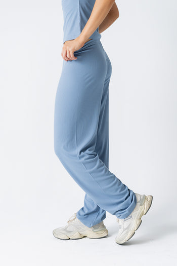 Jordanna Wide Leg Pants in Blue