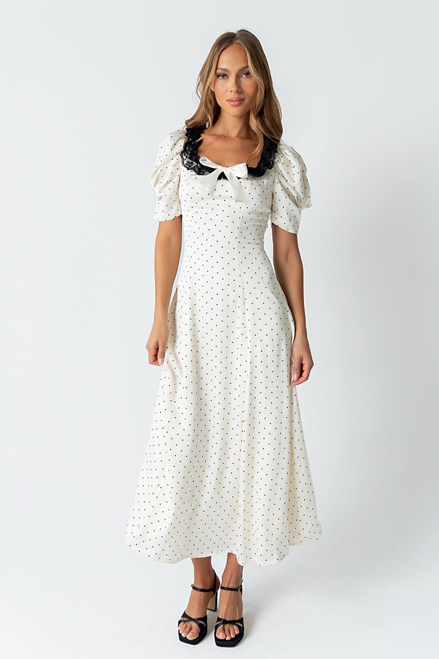 White Polka Dot Dresses