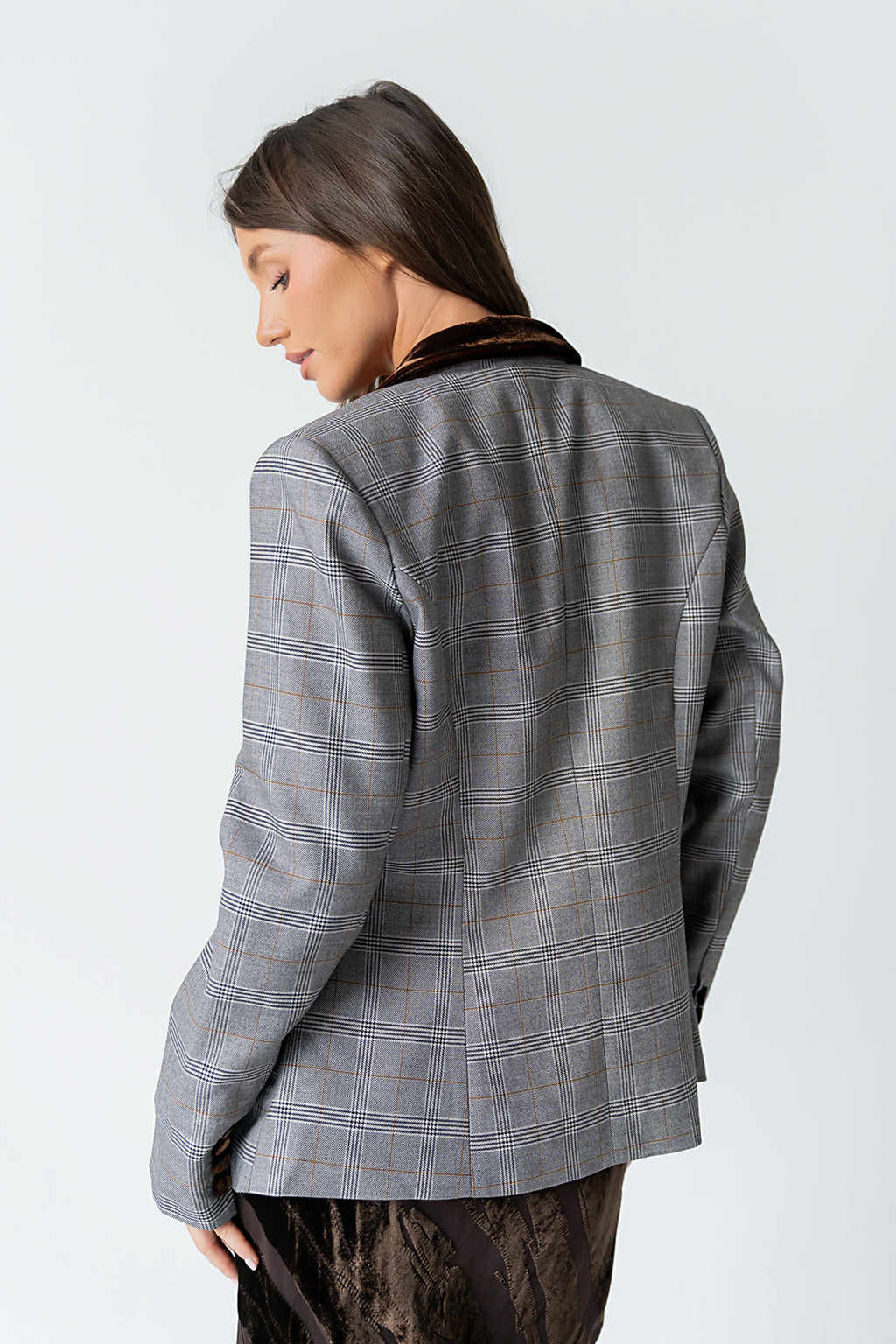 Nona Mixed Media Blazer