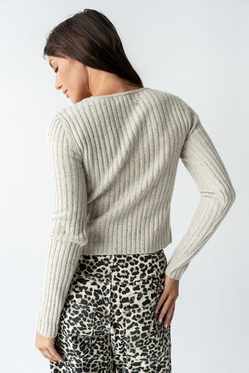 Hellen Knit Cardigan in Oatmeal