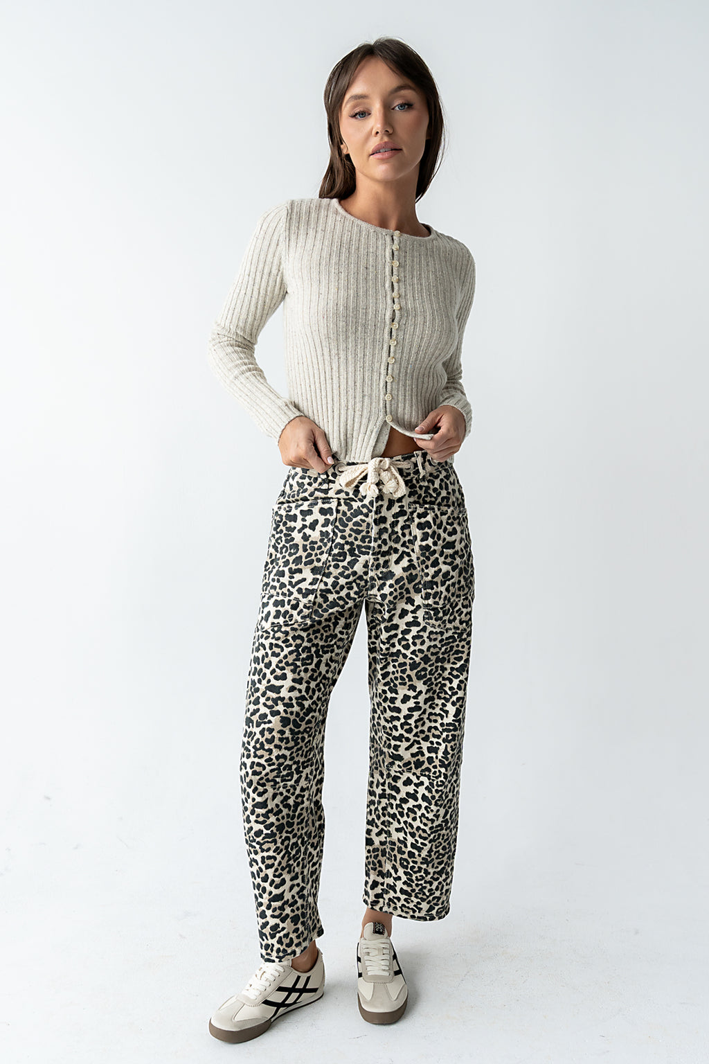 Hellen Knit Cardigan in Oatmeal