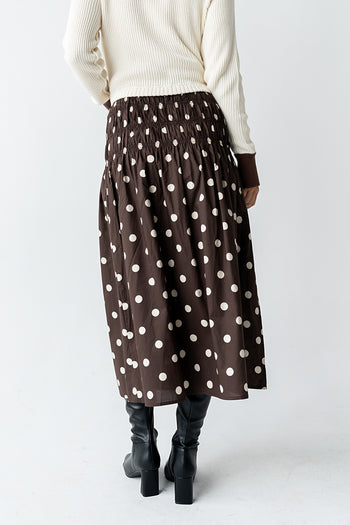 Ricky Polka Dot Midi Skirt