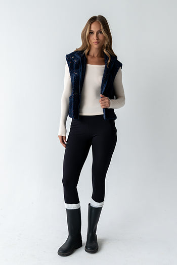 Audrey Ribbed Top in Ecru