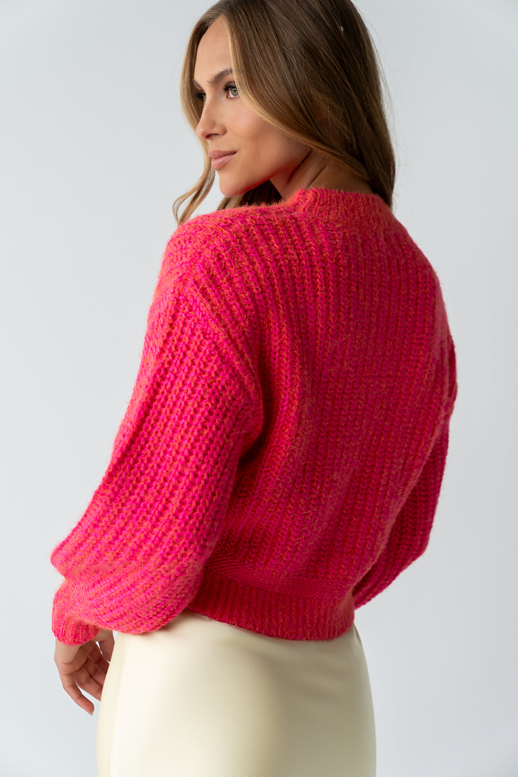Noel Two Toned Sweater in Pink - FINAL SALE