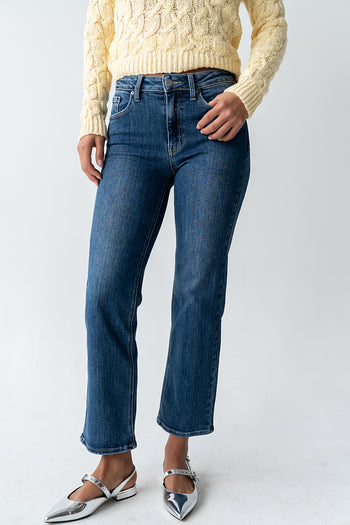 Amanda Straight Leg Jeans in Dark Wash