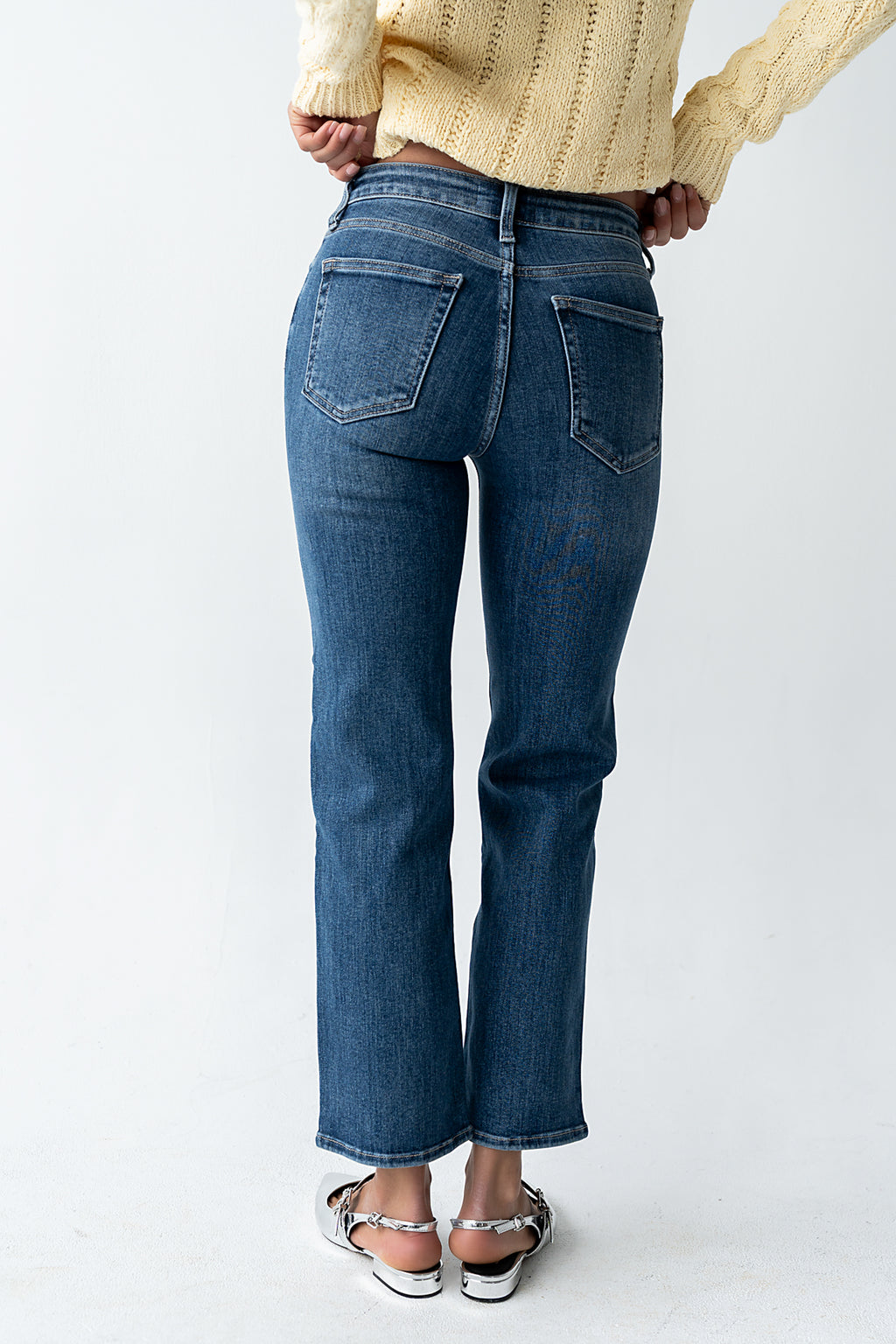 Amanda Straight Leg Jeans in Dark Wash