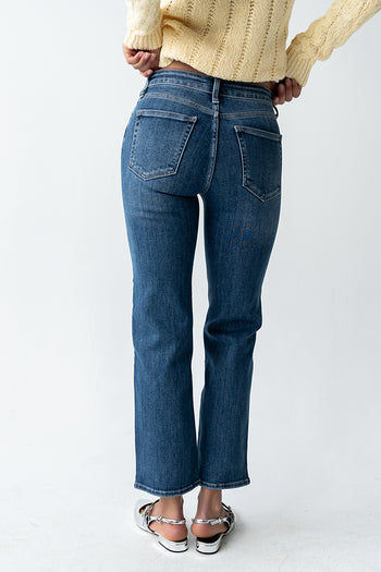 Amanda Straight Leg Jeans in Dark Wash