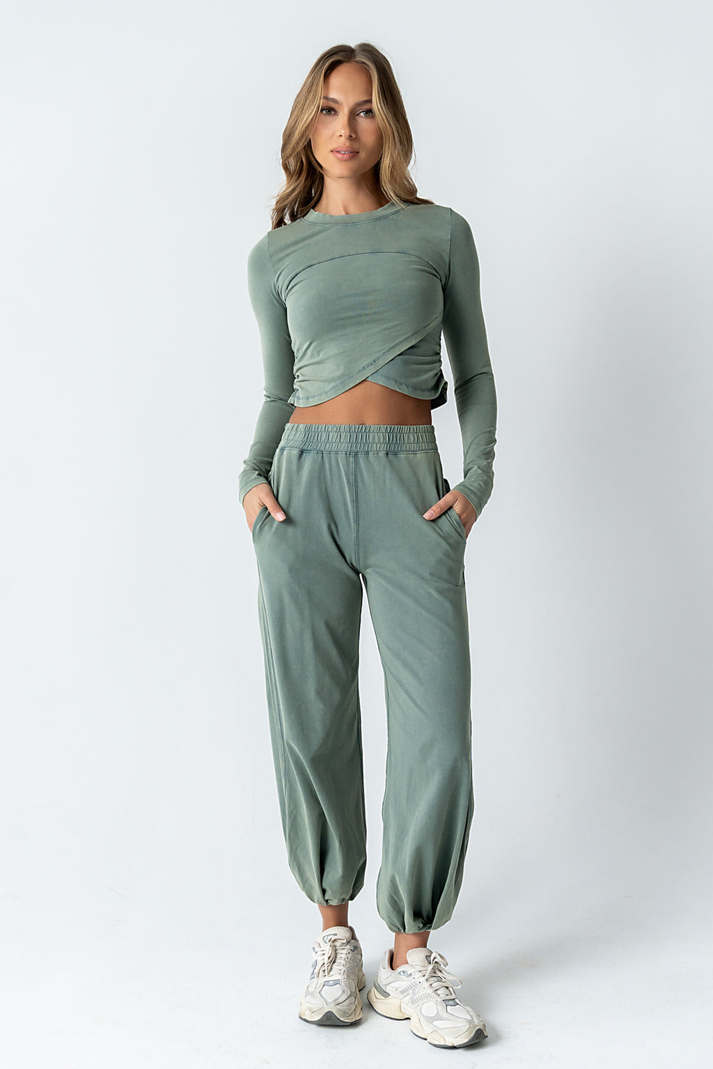 Kassie Joggers in Teal - FINAL SALE