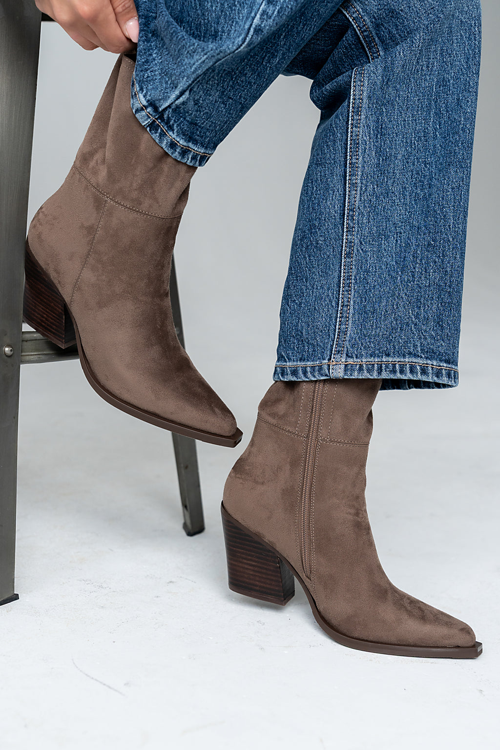 Venice Boots in Taupe - FINAL SALE