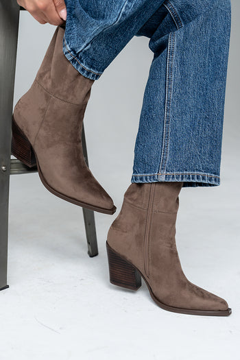 Venice Boots in Taupe - FINAL SALE