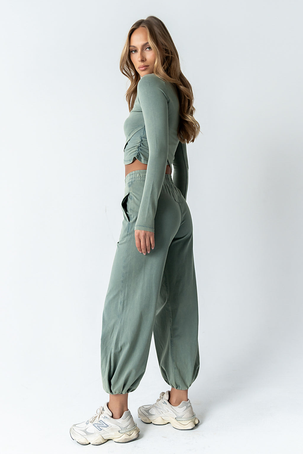 Kassie Joggers in Teal - FINAL SALE