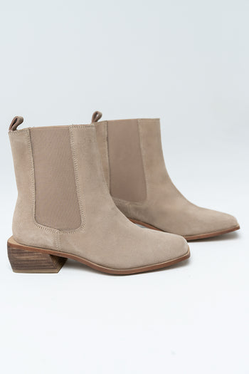 Effie Ankle Boot in Taupe - FINAL SALE
