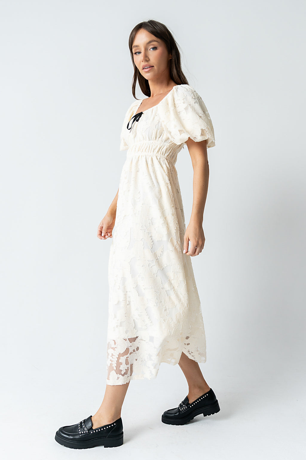 Tracie Sheer Midi Dress Tracie Sheer Midi Dress