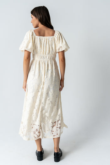 Tracie Sheer Midi Dress