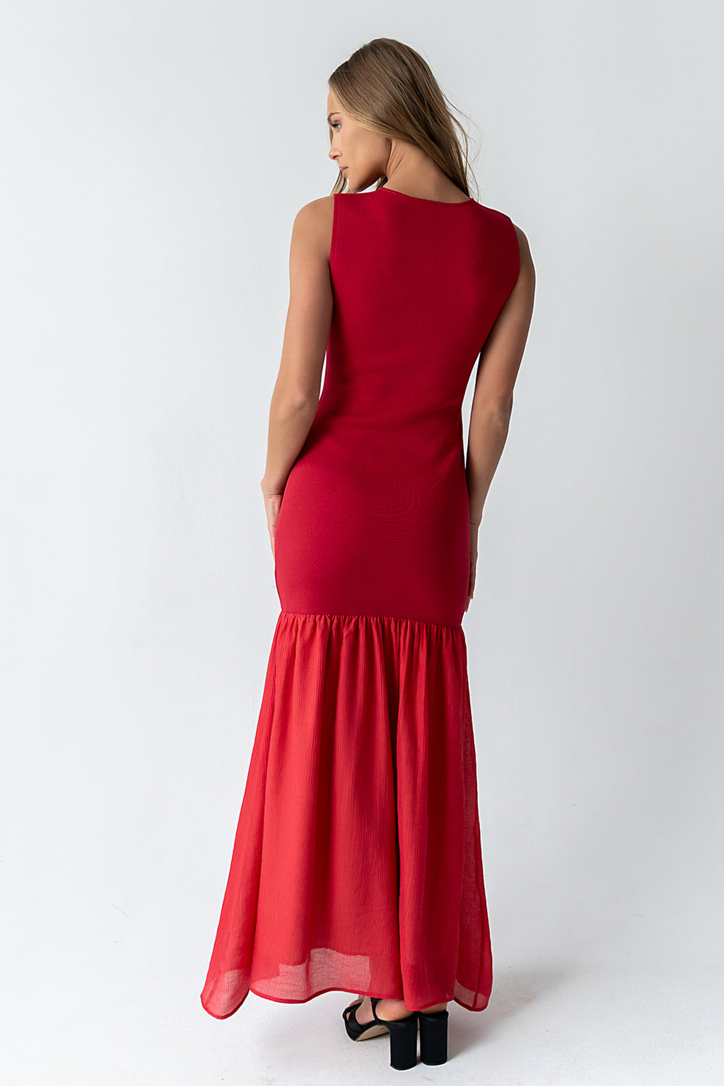 Lindsey Mermaid Maxi Dress in Red Lindsey Mermaid Maxi Dress in Red