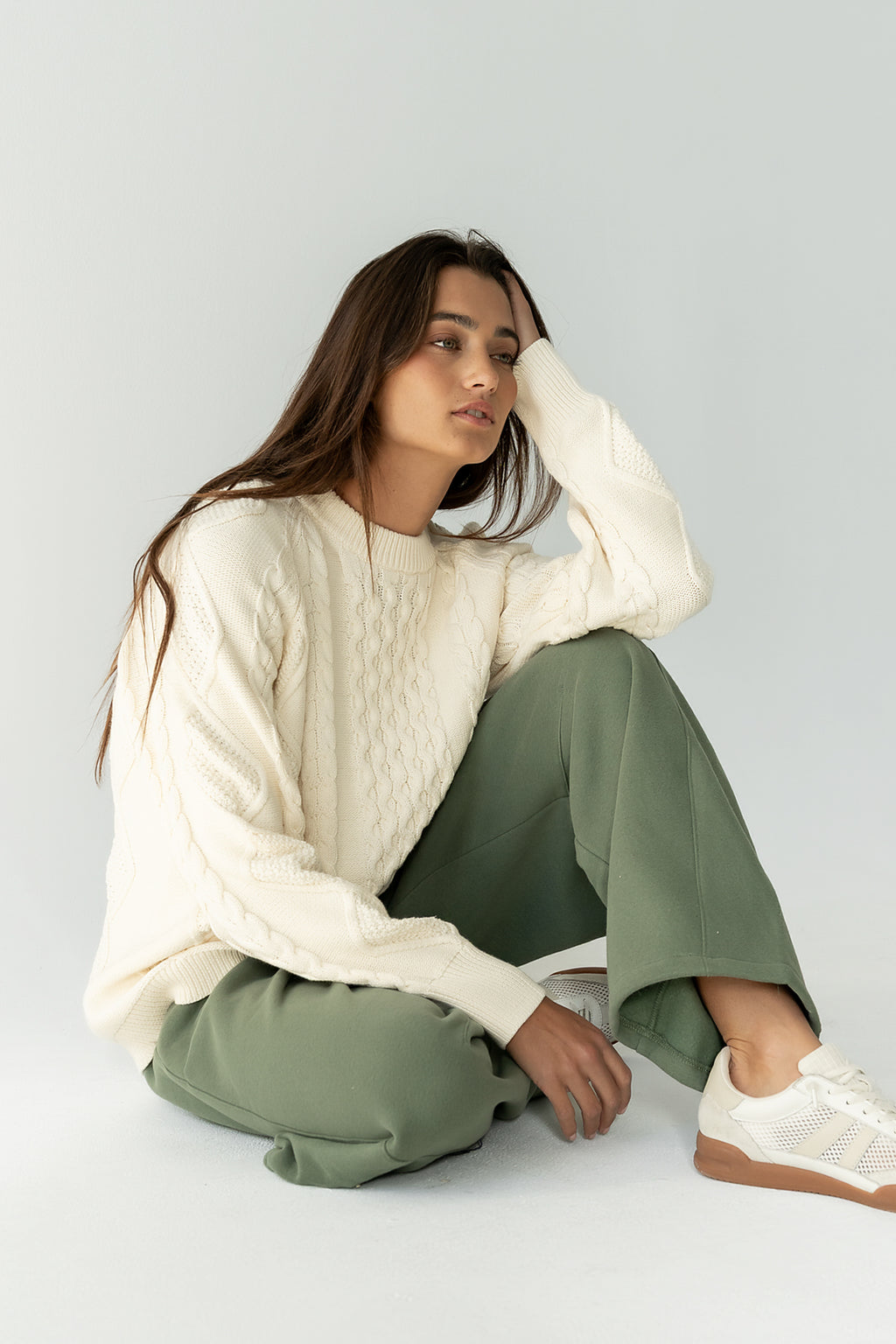 Maribel Barrel Sweatpants in Green - FINAL SALE