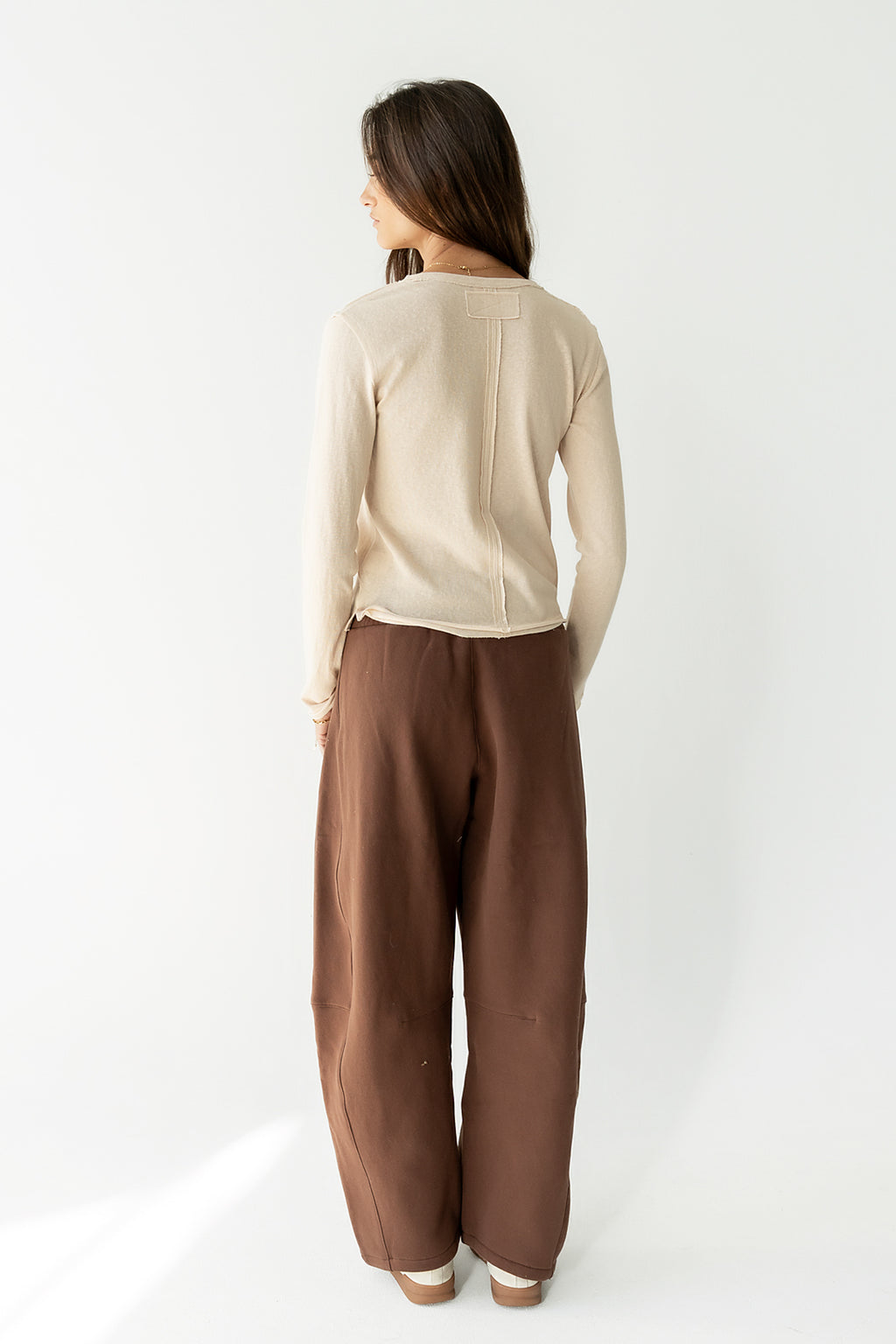 Maribel Barrel Sweatpants in Brown - FINAL SALE