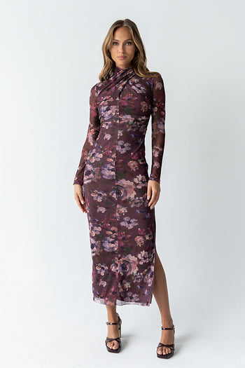 Jovie Floral Mesh Maxi Dress - FINAL SALE