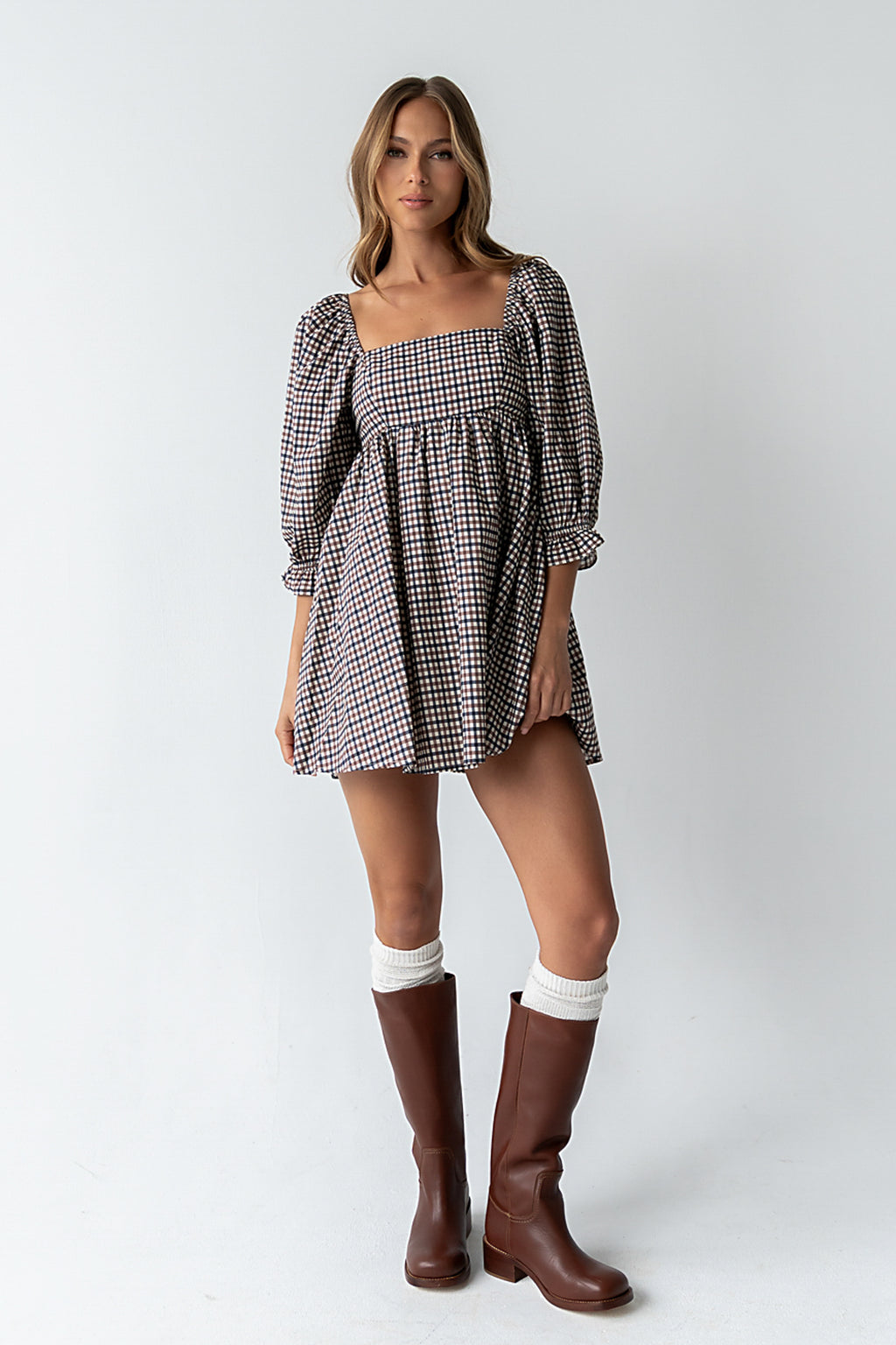 Wren Gingham Mini Dress - FINAL SALE