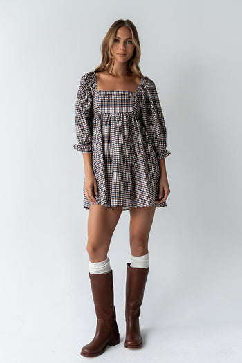 Wren Gingham Mini Dress - FINAL SALE