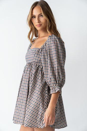 Wren Gingham Mini Dress - FINAL SALE