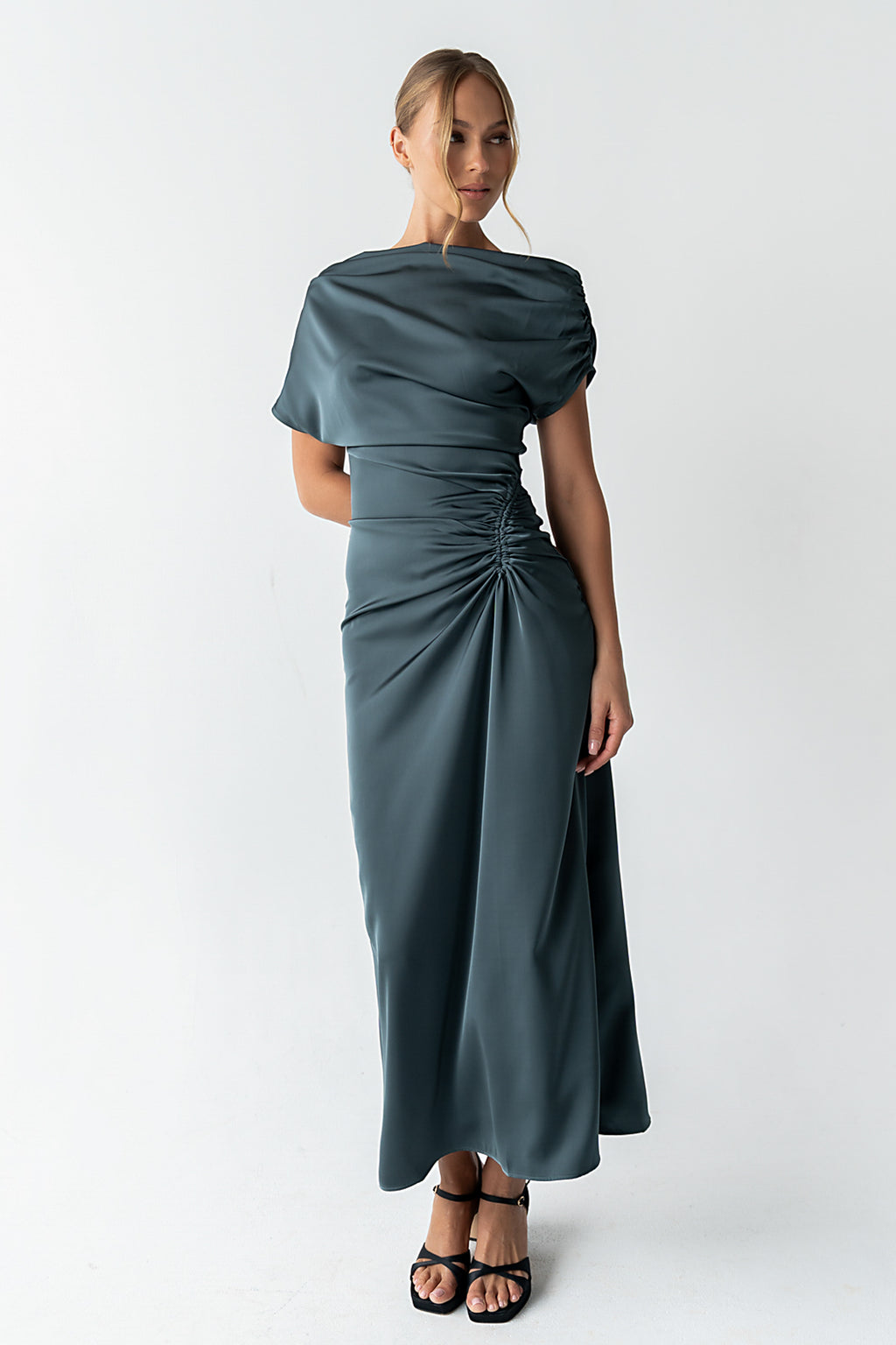 Gigi Ruched Maxi Dress