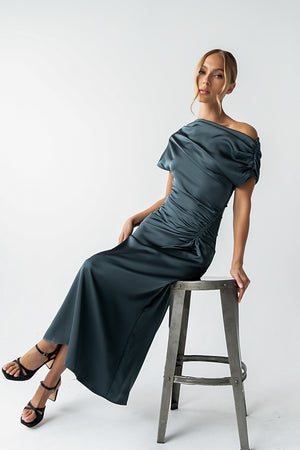 Gigi Ruched Maxi Dress - FINAL SALE