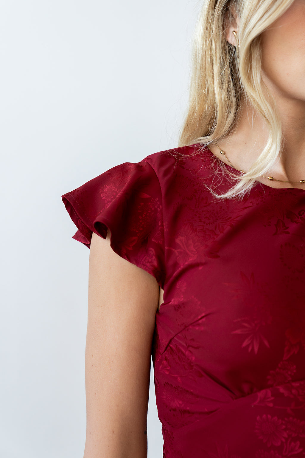 Mateo Floral Maxi Dress in Red