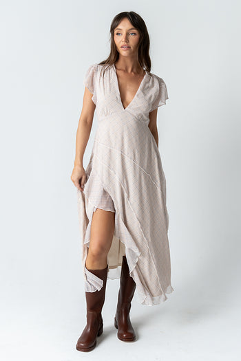 Mindy Plaid Maxi Dress
