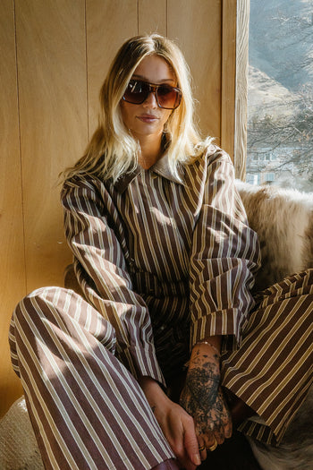 Carla Striped Wide Leg Pants - FINAL SALE