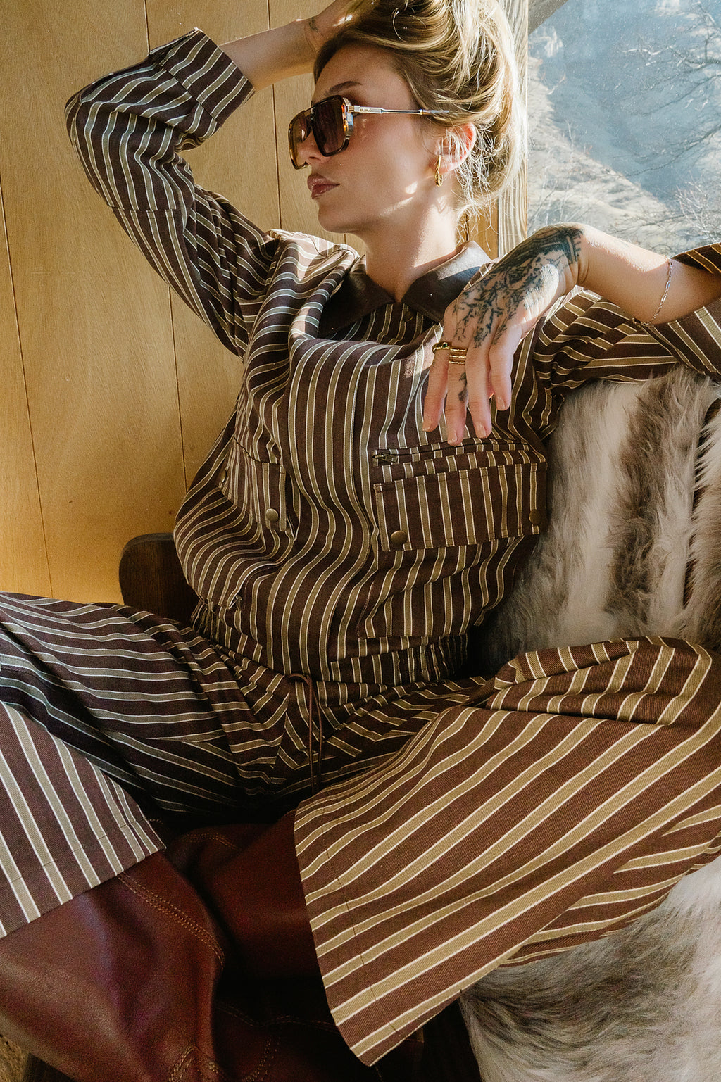 Carla Striped Utility Jacket - FINAL SALE