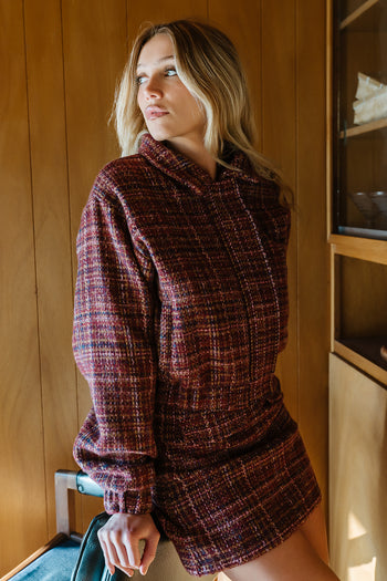 Finley Tweed Jacket in Red