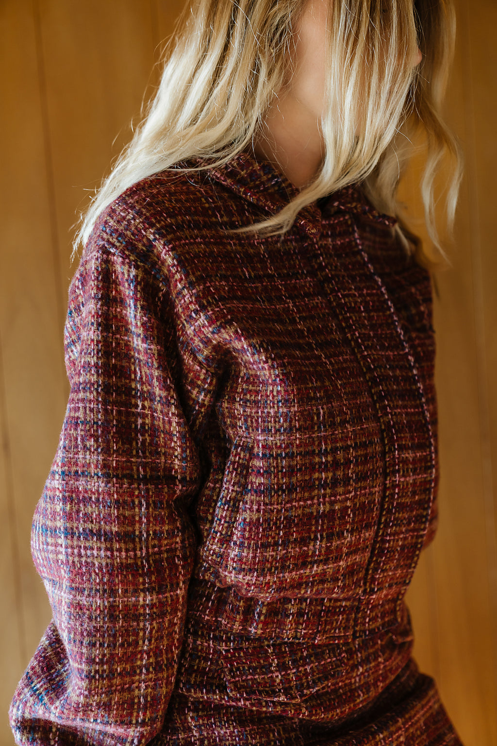 Finley Tweed Jacket in Red