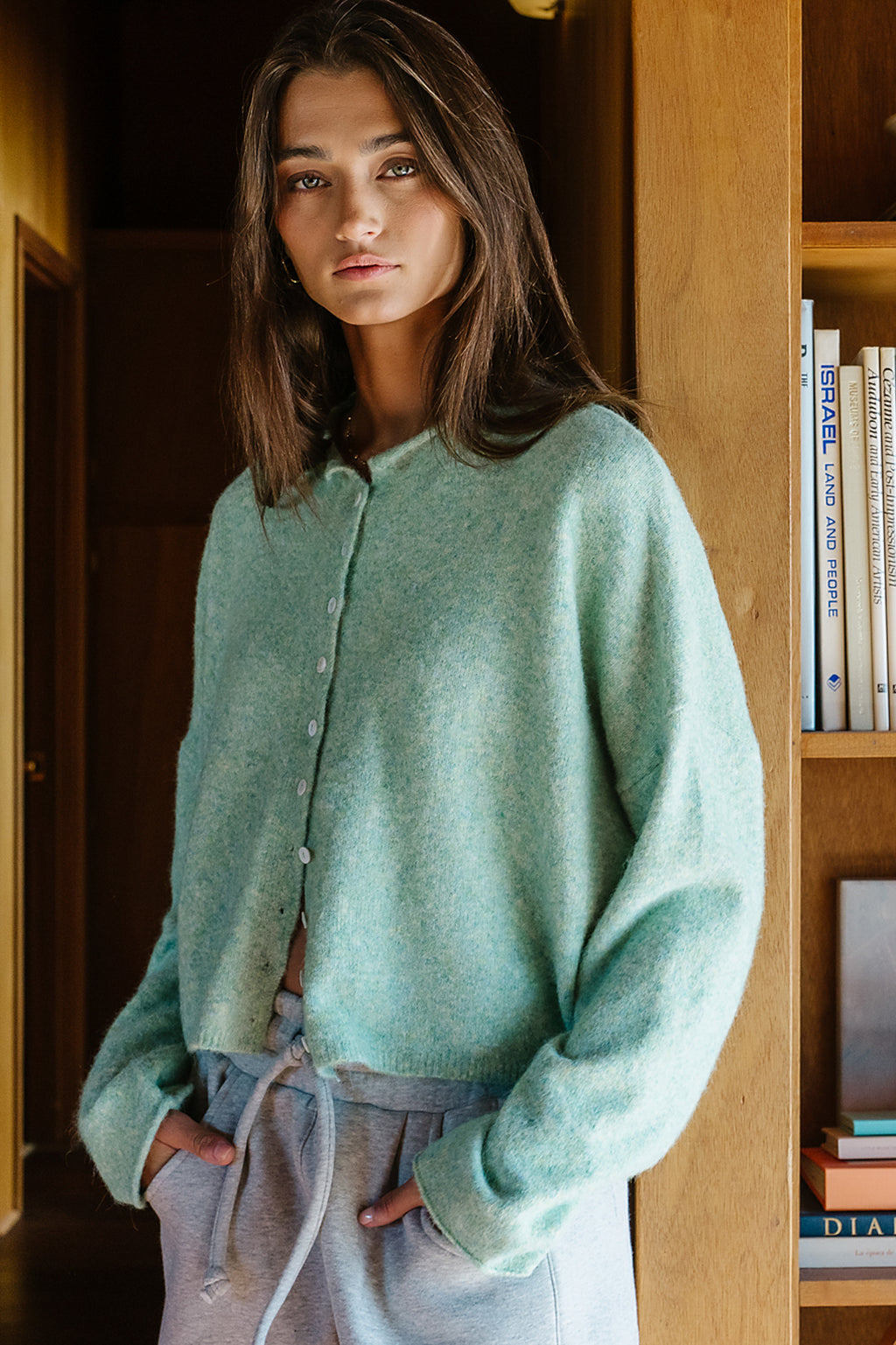 Maci Cardigan in Seafoam - FINAL SALE