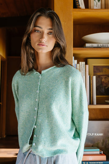 Maci Cardigan in Seafoam - FINAL SALE