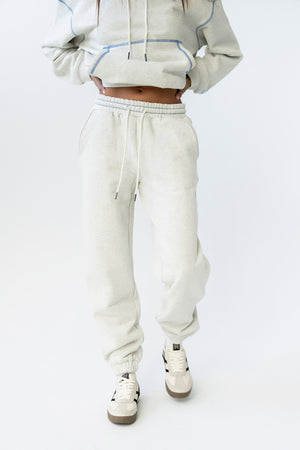 Mozie Contrast Joggers in Grey - FINAL SALE