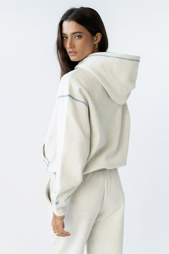 Mozie Contrast Sweatshirt in Grey