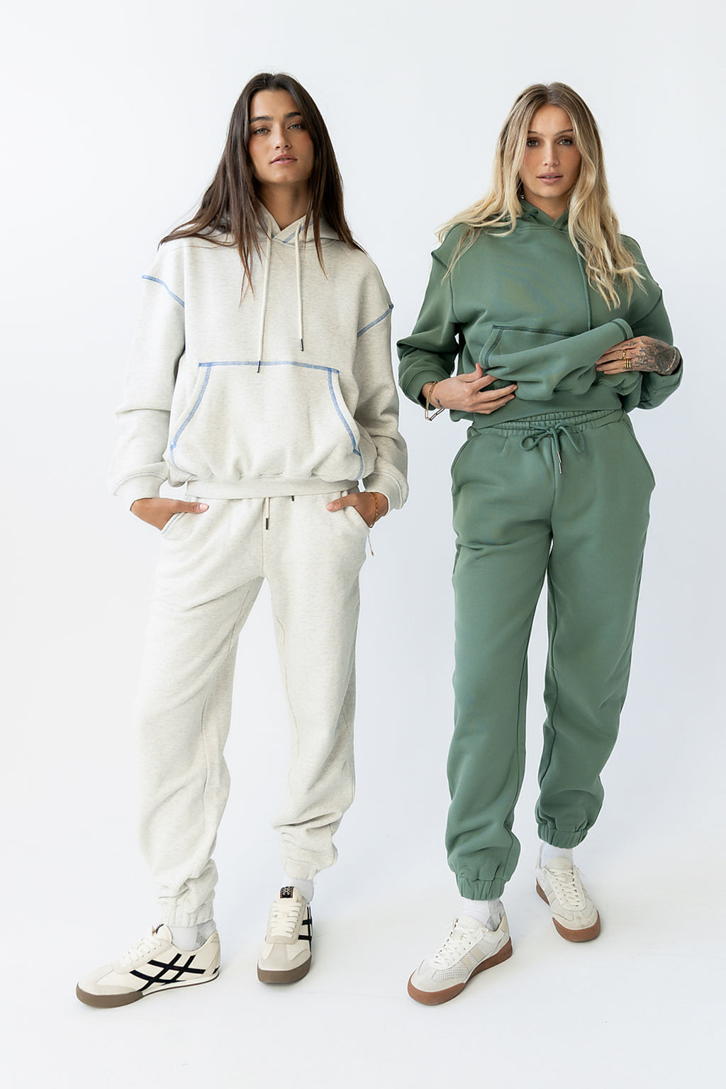 Mozie Contrast Joggers in Grey