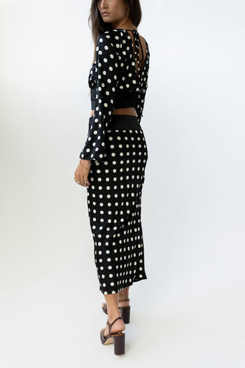 Journey Polka Dot Midi Skirt