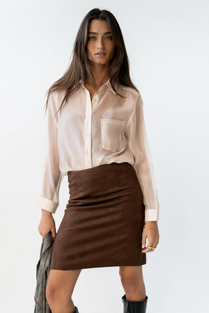 Franny Suede Mini Skirt - FINAL SALE