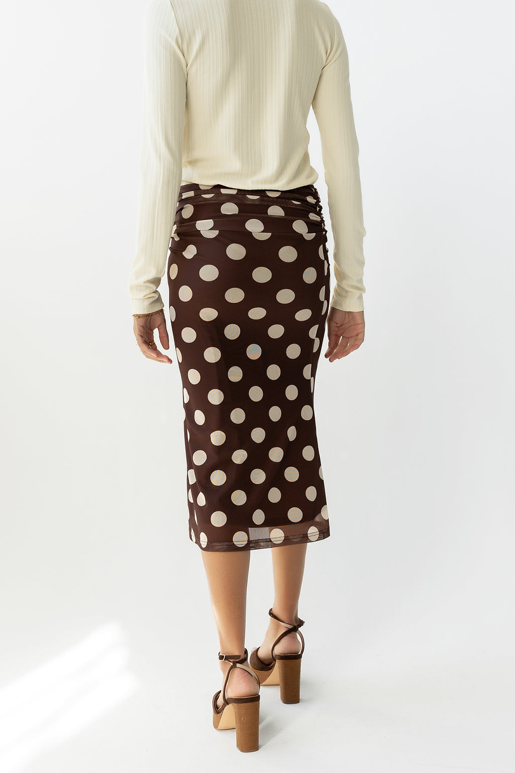 Elsie Polka Dot Maxi Skirt