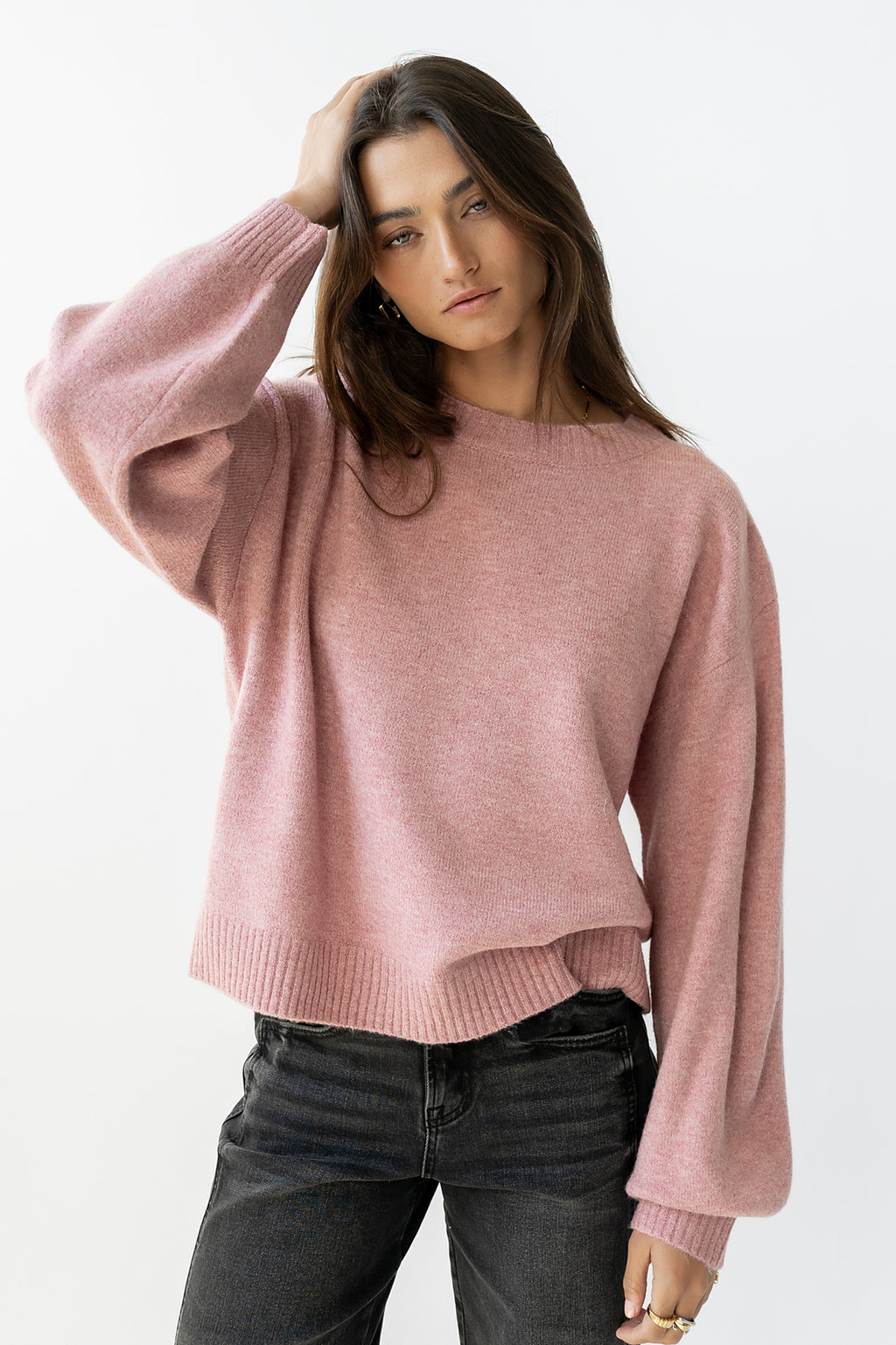 Josey Oversized Sweater in Pink - FINAL SALE