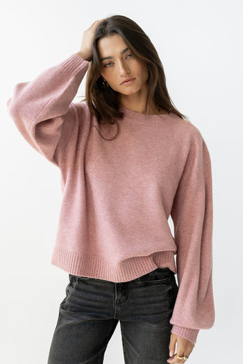 Josey Oversized Sweater in Pink - FINAL SALE