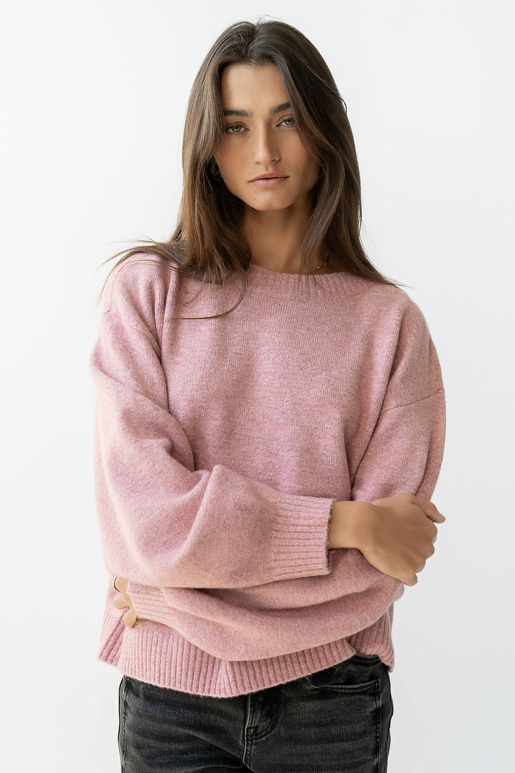 Josey Oversized Sweater in Pink - FINAL SALE